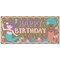Big Dot of Happiness Mermaid Birthday Kraft Paper Banner, Under the Sea Happy Birthday Party Banner, Printed Brown Paper Party Sign Decoration – 1 Ct